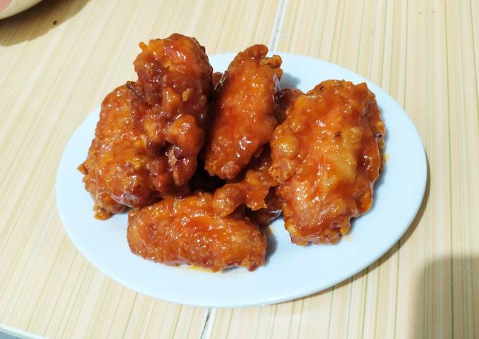 Bagaimana cara memasak Chicken Wing Saos Korea  istimewa