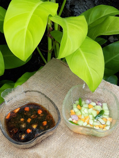 Foto resep Sambel Kecap Bumbu Sate & Acar Timun ala Dapurnya Ken