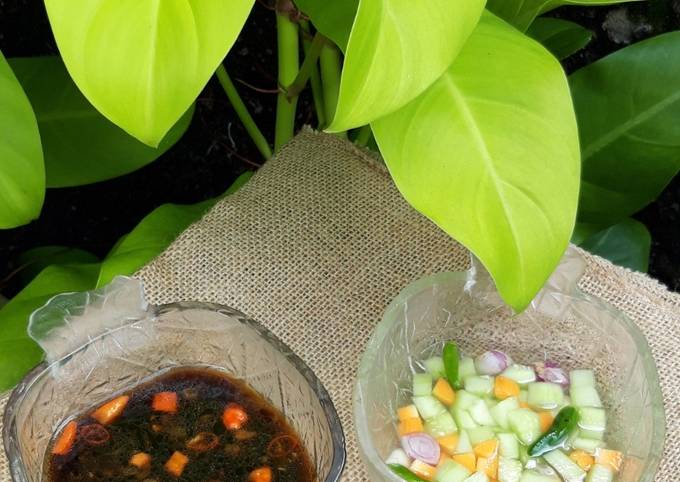 Sambel Kecap Bumbu Sate & Acar Timun ala Dapurnya Ken