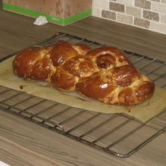 A picture of Swiss plait bread.