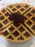 Wafles con arándanos y aceite de coco