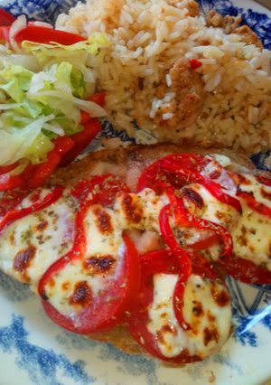 Una foto de Milanesas napolitana