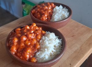 Una foto de Curry de Garbanzos