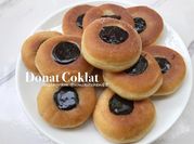 Gambar donat cokelat