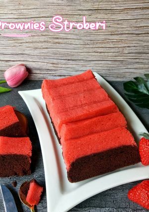 Foto resep Brownies Stroberi ala Amanda