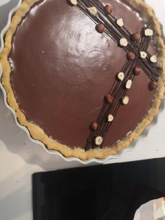 Une photo de Tarte au chocolat vegan en 5 ingrédients