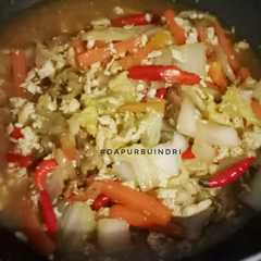Tumis Telur Orak Arik Sawi Putih Wortel Saos Tiram রেসিপির প্রধান ছবি