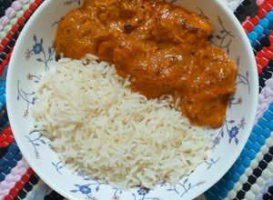 صورة لوصفة الدجاج الهندي (Butter Chicken)