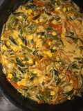 Rajas guisadas con crema