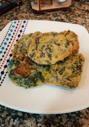 Una foto de Croquetas de espinaca y harina de garbanzos (al horno)
