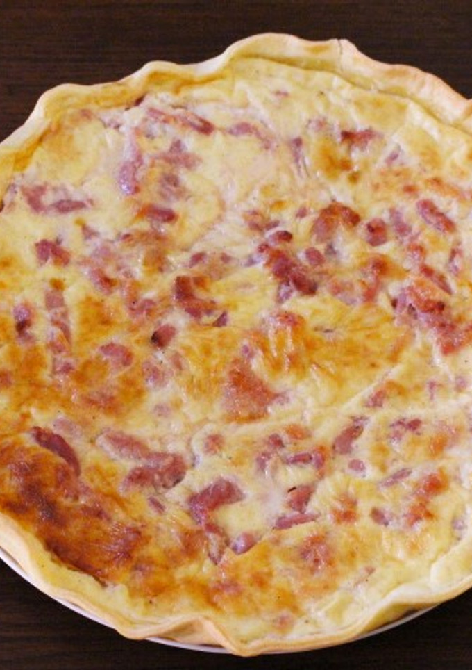 Una foto de Quiche lorraine ligera