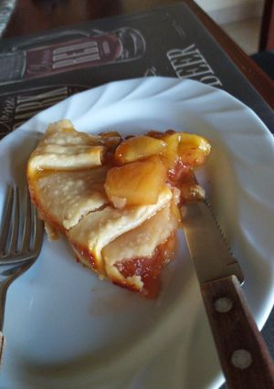 Una foto de Tarta de manzana y pera