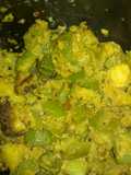 Jhinge aaloo posto (ridged gourd Potatoes Poppy seed curry)