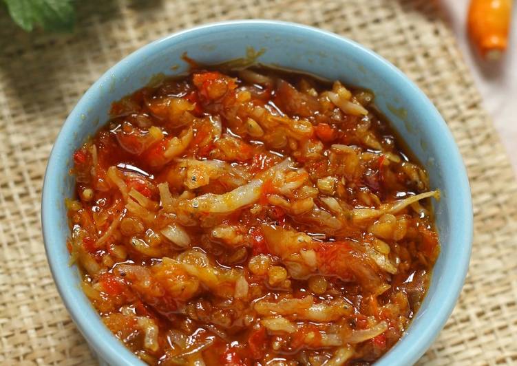 makanan Sambel Teri yang merasakan kenyamanan