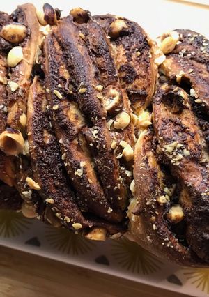 Une photo de Babka au Nutella et aux Noisettes