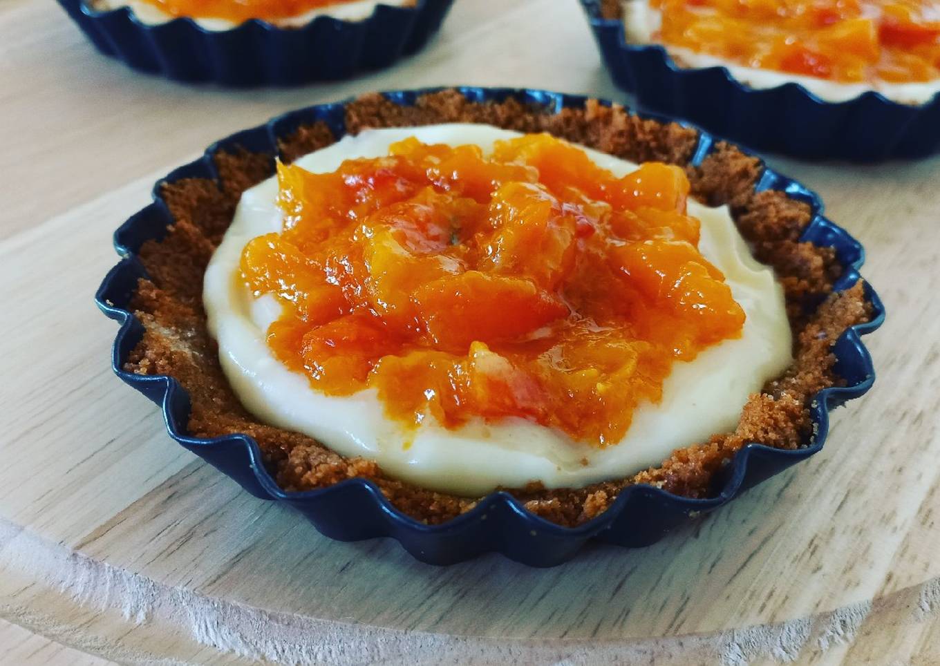 Tartelettes spéculoos, mascarpone et abricot