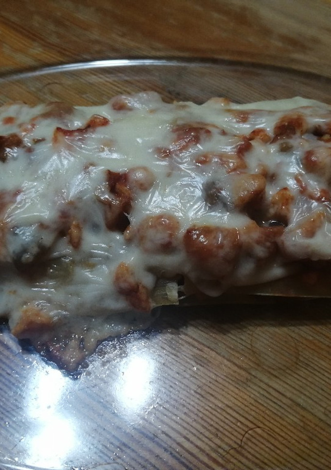 Una foto de Lasaña de pollo saludable