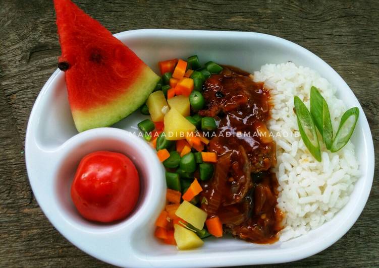 Steak daging giling (mpasi 11+)