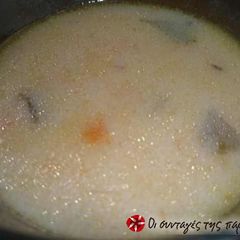 A picture of Kakavia (fish soup) from St. Galini, Crete.