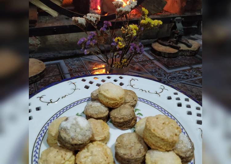 Scones de Naranja y de Chocolate