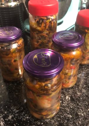Una foto de Porotos en escabeche