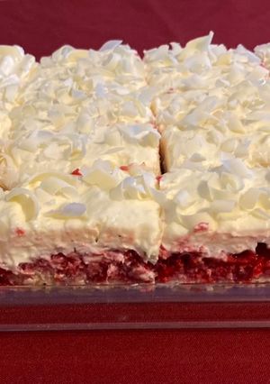Málnazselés mascarpone szelet recept fotója