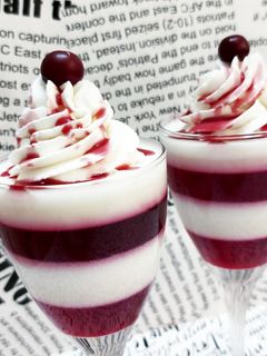 عکسی از دستور 💕 ژله بستنی با رنگ طبیعی 😍