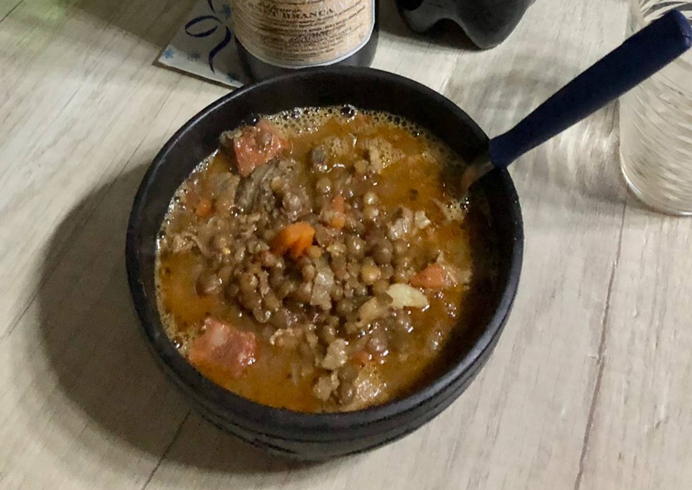 Guiso de lentejas para combatir el frío🔥❄️