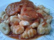 Una foto de gnocchi chorizo