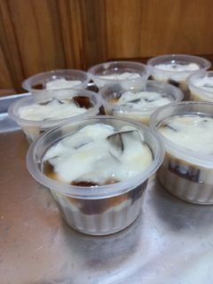 Foto resep Coffee pudding with cheese sauce