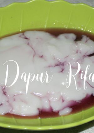 Foto resep Bubur Sumsum Blueberry
