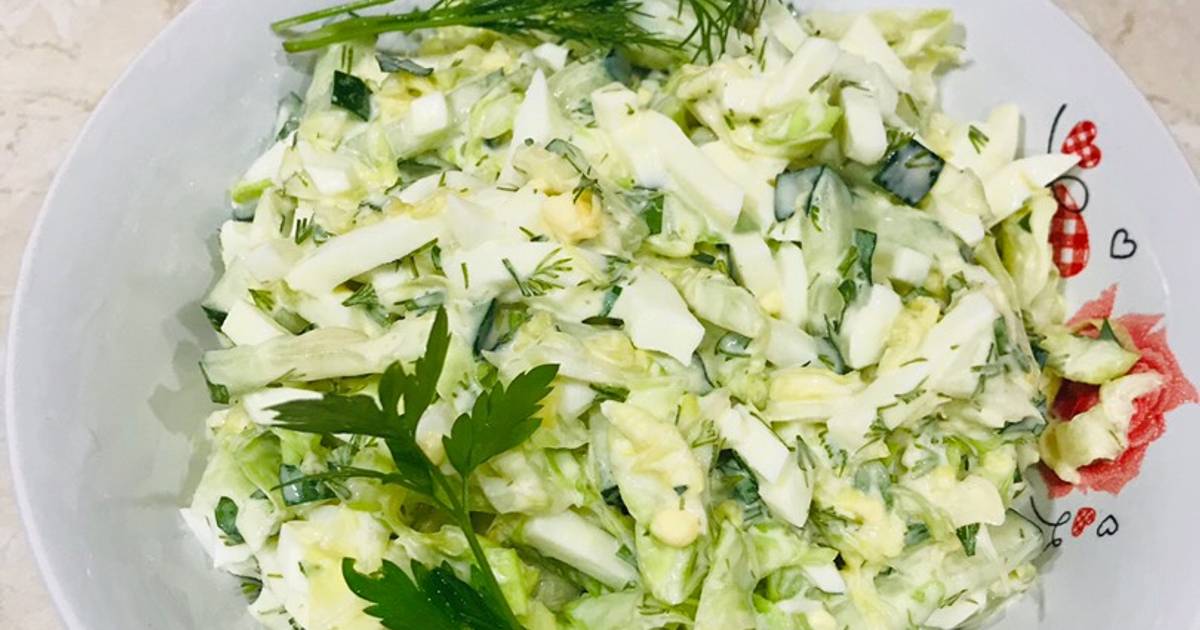 Салат витаминный из капусты - пошаговый рецепт с фото. Автор рецепта Александр -