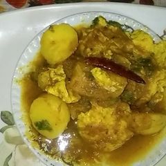 Potato & Egg Omelette Curry A picture of Potato & Egg Omelette Curry.
