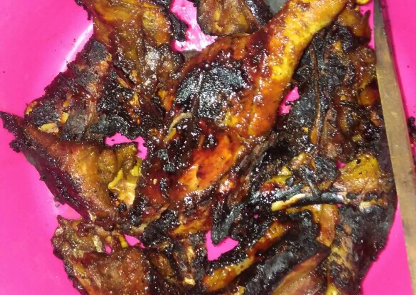 Entok bakar pedas manis