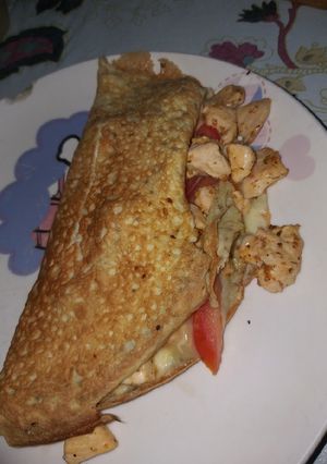 Una foto de Omelette de pollo