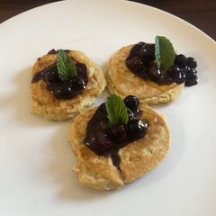 A picture of Banana Flapjacks with Macadamia Flour.