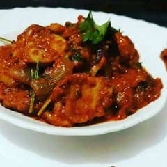 A picture of Spicy lotus stems.
