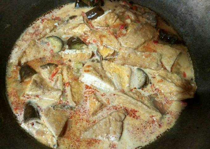 Resep Sayur Tahu Terong Santan Pedas Oleh Maria Crishtabella Cookpad