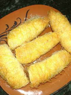 صورة لوصفة أصابع الكنافة بالقشطة 👍