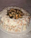Molde de arroz con garbanzos y choritos