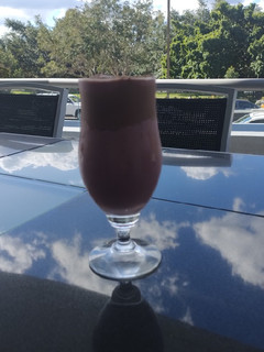 A picture of Chocolate and bat-berry Smoothie 🦇.