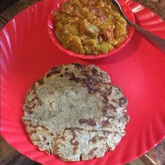 A picture of Bajra mooli ka paratha.