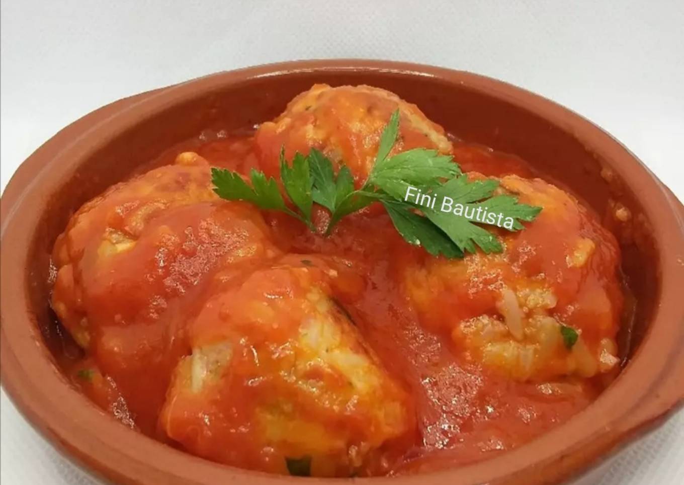 Albóndigas de arroz y salchichas Frankfurt