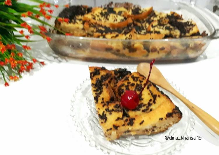 Bagaimana Menyiapkan Choco Bread Puding, Lezat