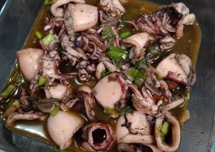 Resep Cumi tinta hitam Lezat