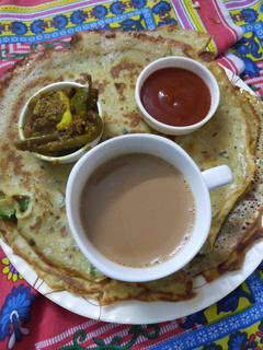 A picture of Egg paratha with out making dough.