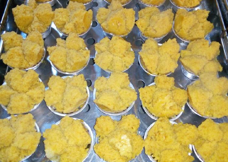 Bolu kukus mekar gula merah