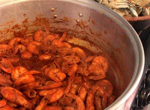 Una foto de Camarones Enchipotlados