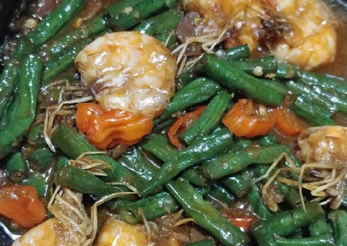 Kacang panjang udang tauco simpel