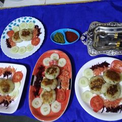A picture of Poha soya cutlets.
